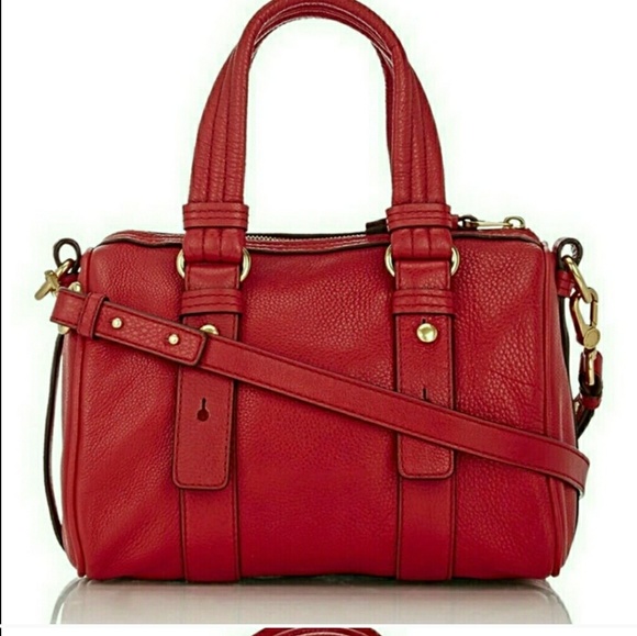 *NWT* MARC JACOBS GORGEOUS RED LEATHER SATCHEL - Picture 2 of 8